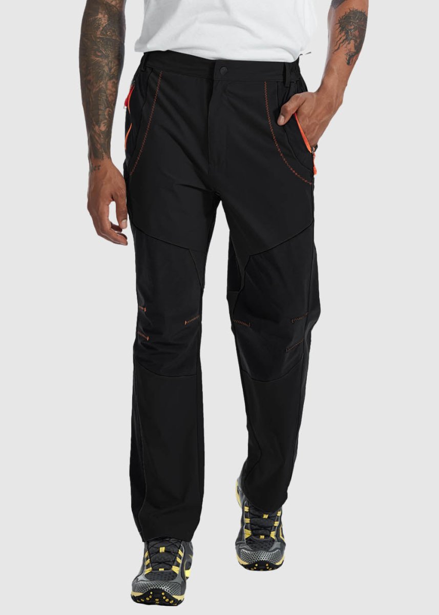 TBMPOY men's black lightweight hiking work cargo pants